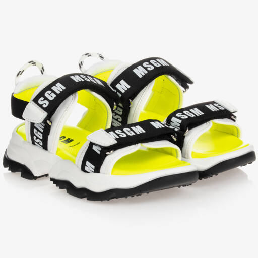 MSGM-Teens Logo Sandals | Childrensalon Outlet