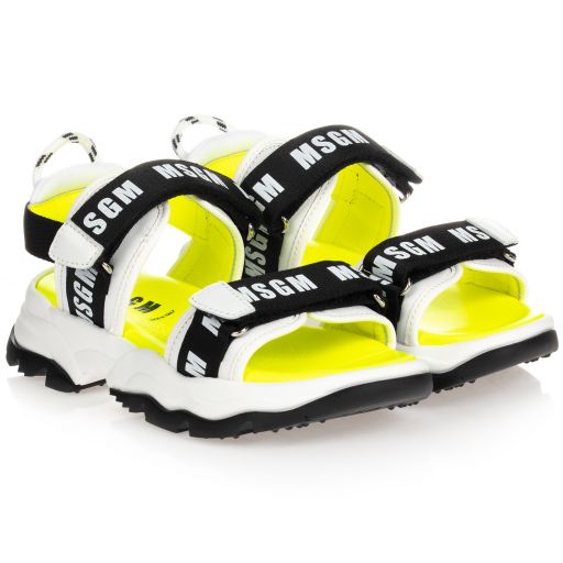 MSGM-Teens Logo Sandals | Childrensalon Outlet