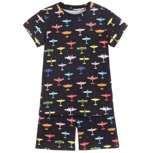 My Little Pie-Black Supima Cotton Pyjamas | Childrensalon Outlet