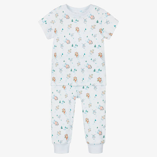 My Little Pie-Blue Supima Cotton Snowflakes Pyjamas | Childrensalon Outlet