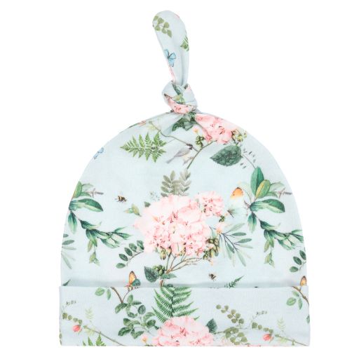 My Little Pie-Bonnet fleuri bleu en coton Supima | Childrensalon Outlet