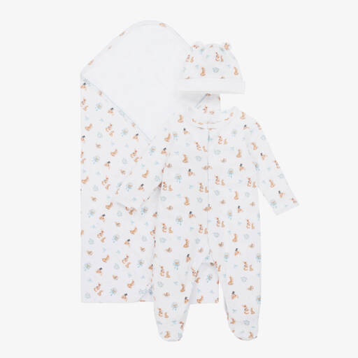 My Little Pie-Boys Ivory & Blue Bunny Set | Childrensalon Outlet