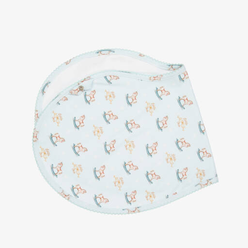 My Little Pie-Boys Pale Blue Horse Muslin Cloth | Childrensalon Outlet