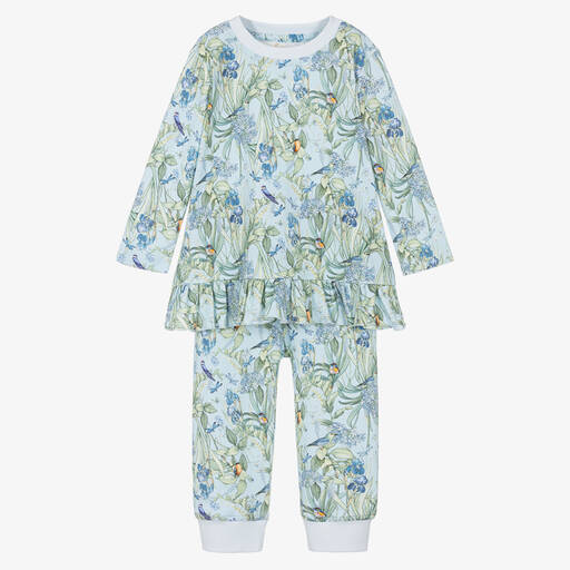 My Little Pie-Girls Blue Supima Cotton Jardin Pyjamas | Childrensalon Outlet