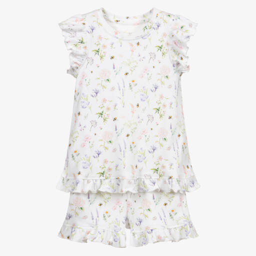 My Little Pie-Girls Ivory Floral Nightwear Set | Childrensalon Outlet