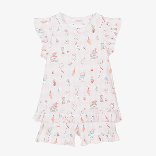 My Little Pie-Girls Pink Cotton Pink Diamond Pyjamas | Childrensalon Outlet