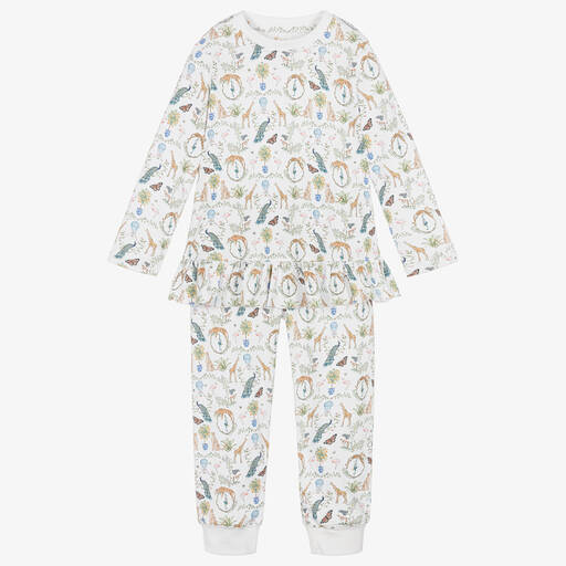 My Little Pie-Pyjama blanc en Supima motif bohème | Childrensalon Outlet