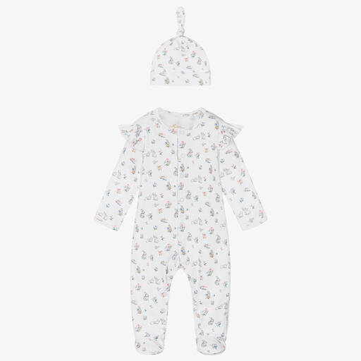 My Little Pie-Ensemble grenouillère Supima blanc | Childrensalon Outlet