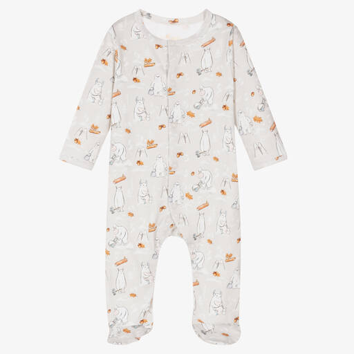 My Little Pie-Grey Cotton Yeti Babygrow | Childrensalon Outlet