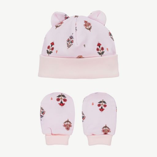 My Little Pie-Rosa Set mit Mütze und Fäustlingen | Childrensalon Outlet