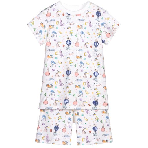 My Little Pie-Короткая белая пижама с принтом Imaginarium | Childrensalon Outlet