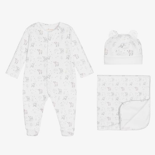My Little Pie-Белый комплект с комбинезоном с ягнятами | Childrensalon Outlet
