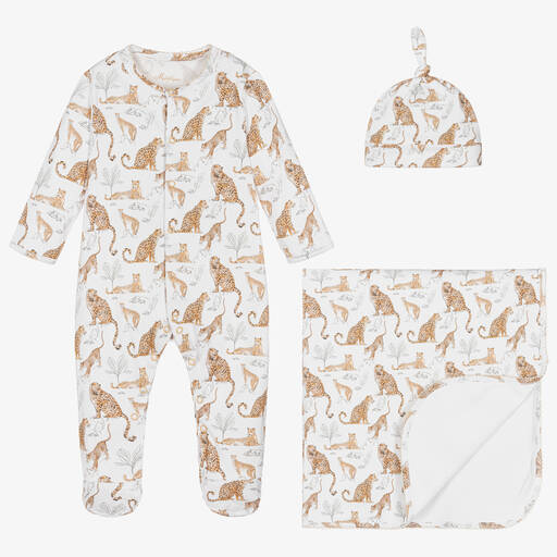 My Little Pie-White Supima Cotton Bagheera Babysuit Set | Childrensalon Outlet