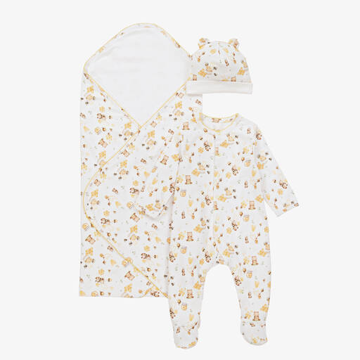 My Little Pie-Ensemble pyjama blanc motif miel | Childrensalon Outlet