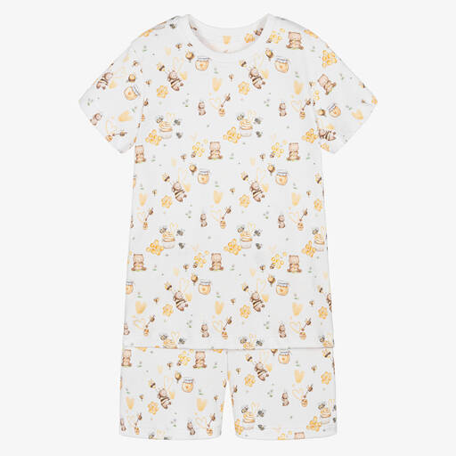 My Little Pie-White Supima Cotton Honey Pyjamas | Childrensalon Outlet