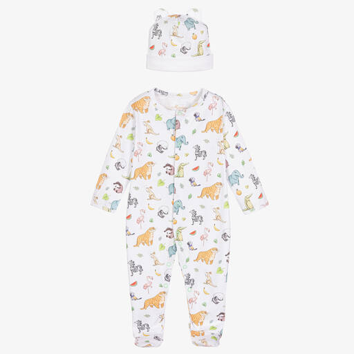 My Little Pie-White Zooland Babygrow & Hat Set | Childrensalon Outlet