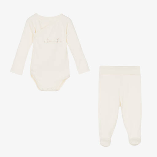 NaturaPura-Ivory Organic Cotton Baby Outfit | Childrensalon Outlet