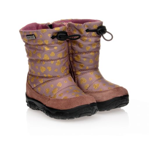 Naturino-Baby Girls Pink Snow Boots | Childrensalon Outlet