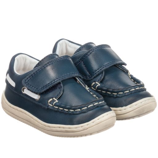 Naturino-Blue Leather Trainers | Childrensalon Outlet