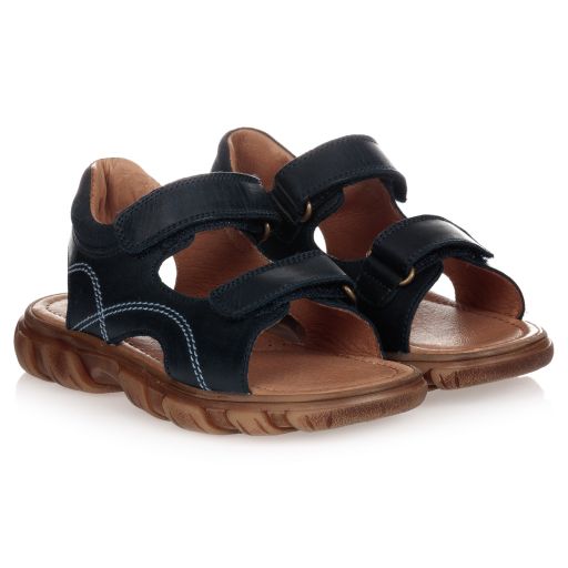 Naturino-Boys Navy Blue Velcro Sandals | Childrensalon Outlet