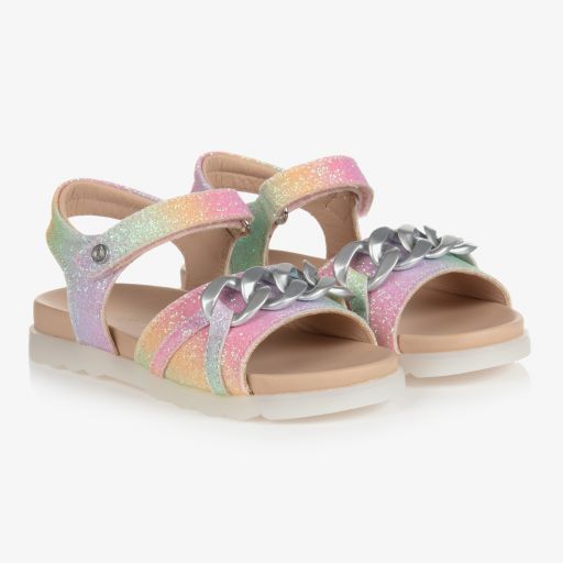 Naturino-Rosa Glitzersandalen für Mädchen | Childrensalon Outlet