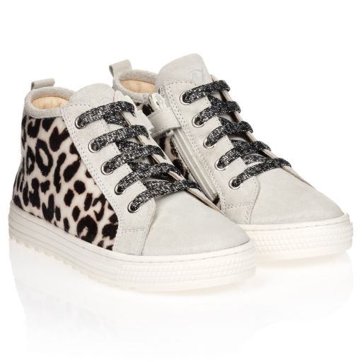 Naturino-Leather High-Top Trainers | Childrensalon Outlet