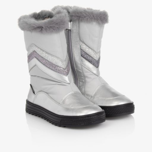 Naturino-Silver Waterproof Snow Boots | Childrensalon Outlet