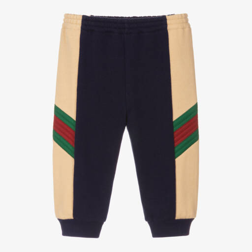 Gucci-Синие хлопковые джоггеры для малышей | Childrensalon Outlet