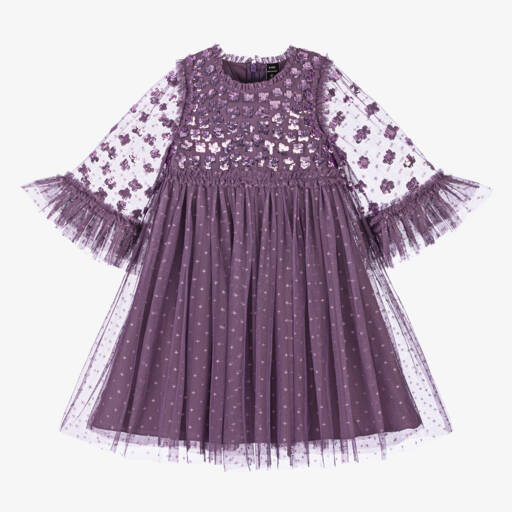 Needle & Thread-Girls Lavender Sequin Tulle Gown | Childrensalon Outlet