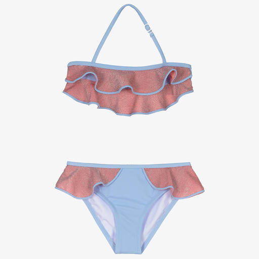 Nessi Byrd-Blue & Pink Bikini (UV50) | Childrensalon Outlet