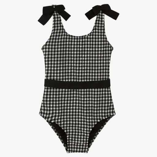 Nessi Byrd-Girls Gingham Swimsuit (UV50) | Childrensalon Outlet