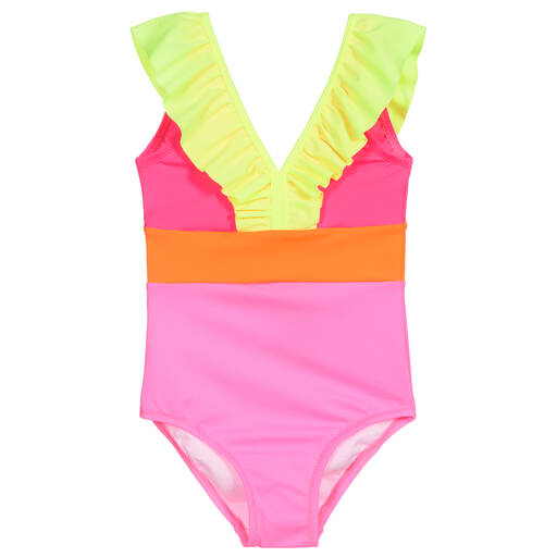 Nessi Byrd-Neon Pink Swimsuit (UV50) | Childrensalon Outlet