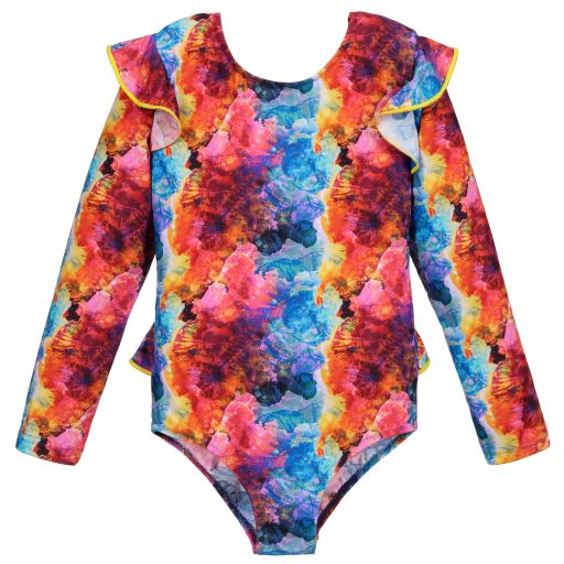 Nessi Byrd-Teen Blue Swimsuit (UV50) | Childrensalon Outlet