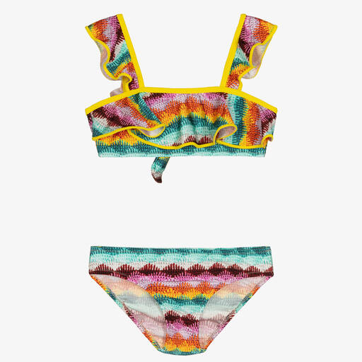 Nessi Byrd-Yellow & Green Bikini (UV50) | Childrensalon Outlet