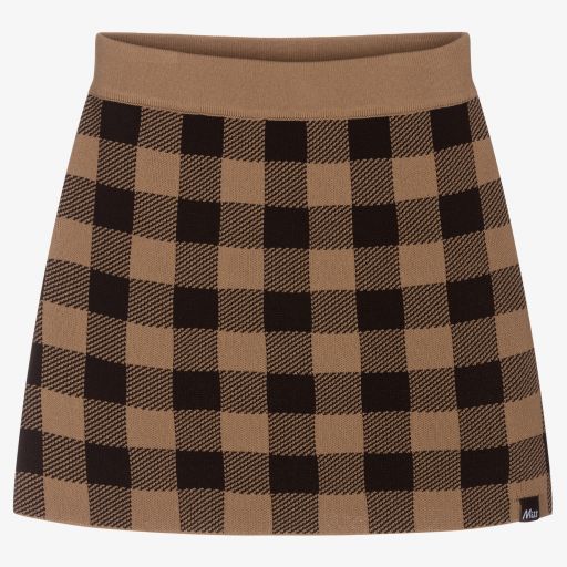 NIK&NIK-Black & Camel Knitted Skirt | Childrensalon Outlet