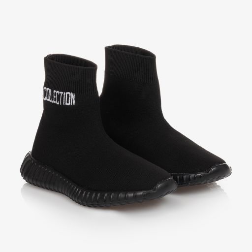 NIK&NIK-حذاء ترينرز جوارب لون أسود | Childrensalon Outlet