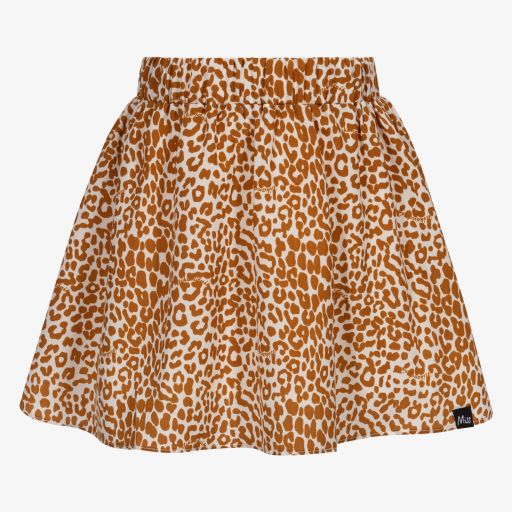 NIK&NIK-Brown Leopard Print Skirt | Childrensalon Outlet