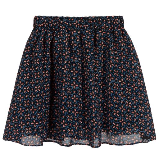 NIK&NIK-Girls Black & Blue Skirt | Childrensalon Outlet