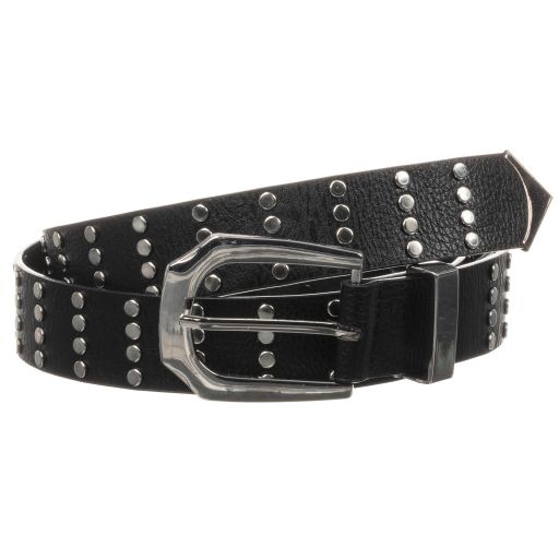 NIK&NIK-Girls Black Studded Belt | Childrensalon Outlet