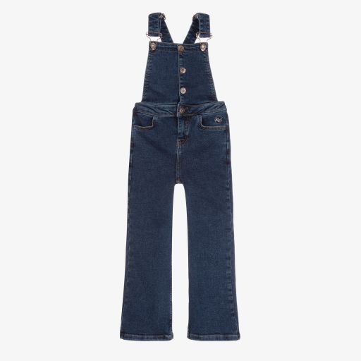 NIK&NIK-Girls Blue Denim Dungarees | Childrensalon Outlet