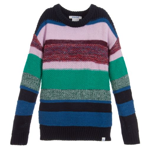 NIK&NIK-Girls Striped Knitted Sweater | Childrensalon Outlet