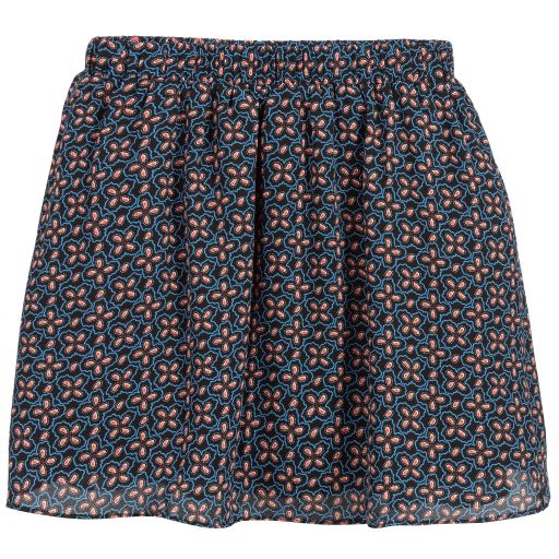 NIK&NIK-Teen Black & Blue Floral Skirt | Childrensalon Outlet