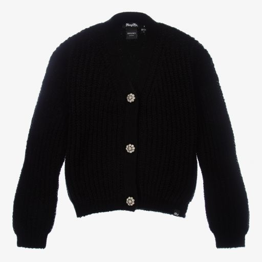 NIK&NIK-Teen Black V-Neck Cardigan | Childrensalon Outlet