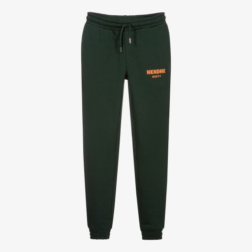 NIK&NIK-Teen Boys Green Cotton Joggers | Childrensalon Outlet