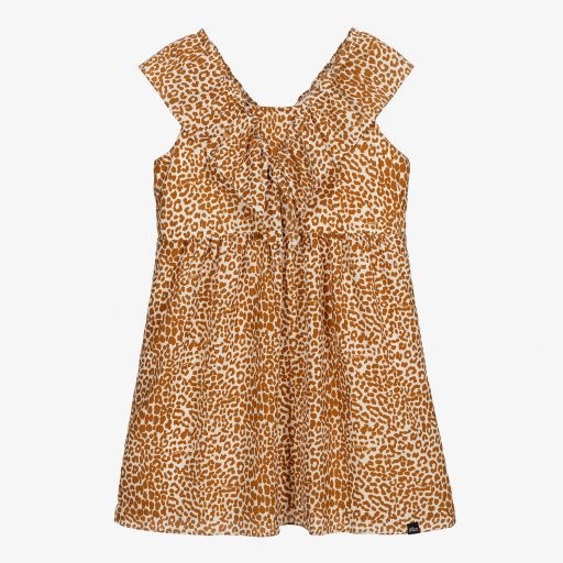 NIK&NIK-Teen Girls Brown Leopard Dress | Childrensalon Outlet