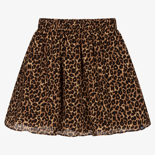 NIK&NIK-Teen Girls Brown Leopard Skirt | Childrensalon Outlet
