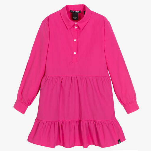 NIK&NIK-Teen Girls Pink Shirt Dress | Childrensalon Outlet