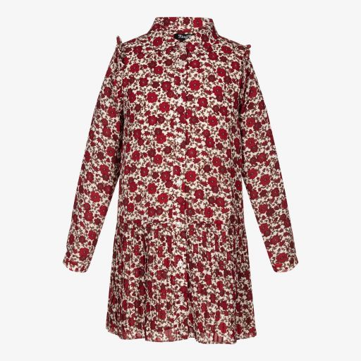 NIK&NIK-Robe fleurie rouge Ado fille | Childrensalon Outlet