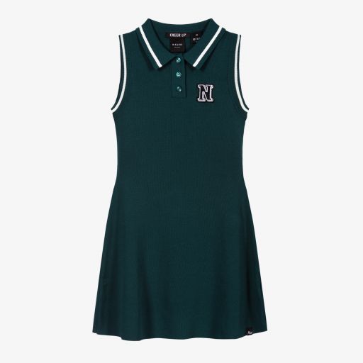 NIK&NIK-Teen Green Viscose Polo Dress | Childrensalon Outlet
