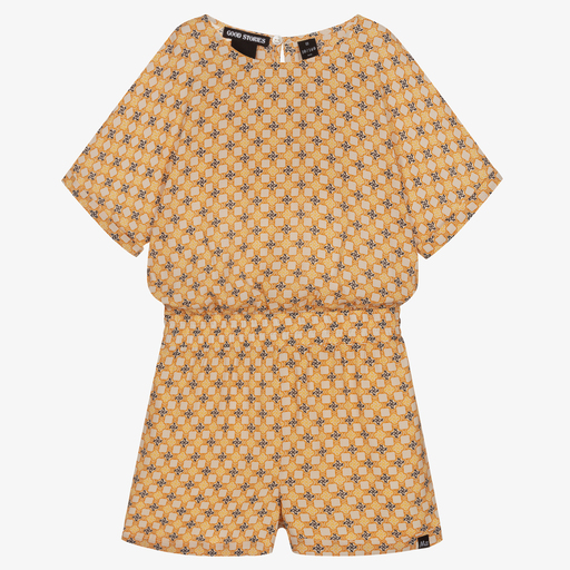 NIK&NIK-Teen Yellow Crêpe Playsuit | Childrensalon Outlet